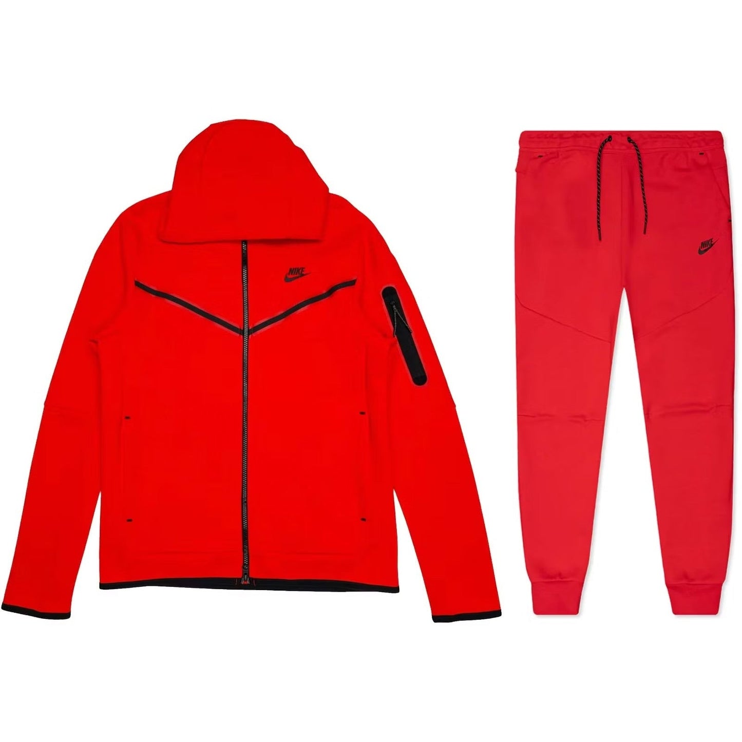 Red Nike Tech Fleece