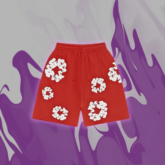 Denim Tears Red Shorts