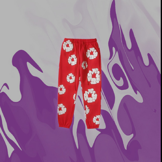 Denim Tears Red Sweatpants