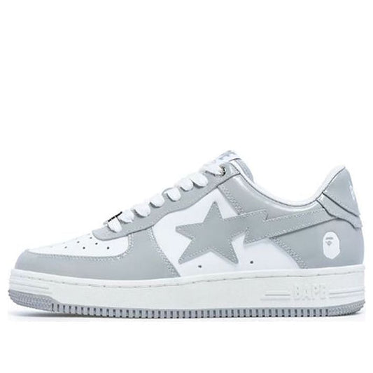 A Bathing Ape Bapesta Low 'Shiny Grey'