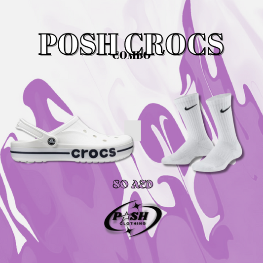 PoshKickz Crocs Deal (White)