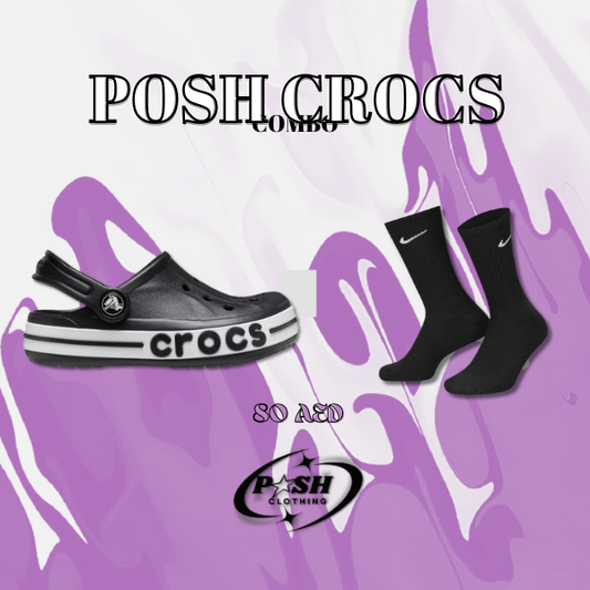 PoshKickz Crocs Deal (Black)