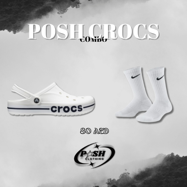 PoshKickz Crocs Deal (White)