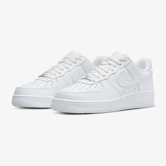 White Nike Air Force 1's