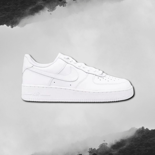 White Nike Air Force 1's